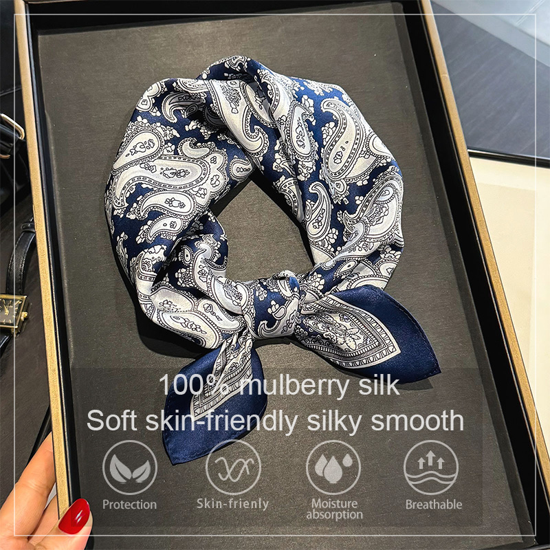 Face Scarf Mask - Foulard de luxe en soie de