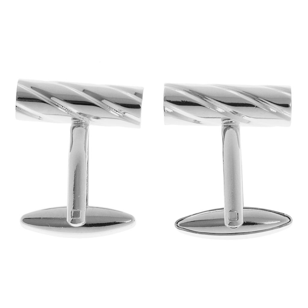 Tie Clip Silver - Boutons de manchette en forme de