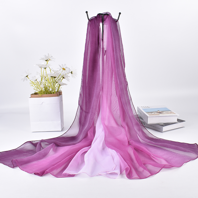 Écharpe longue en soie dégradé - Scarf Silk Square avis et prix