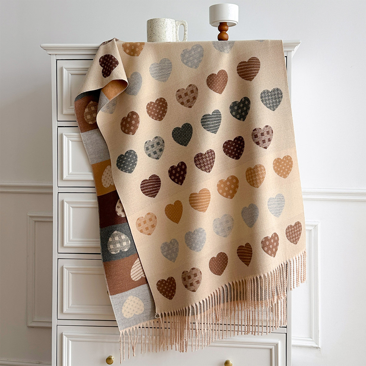 Écharpe en imitation cachemire - Pashmina Wrap Large avis et prix