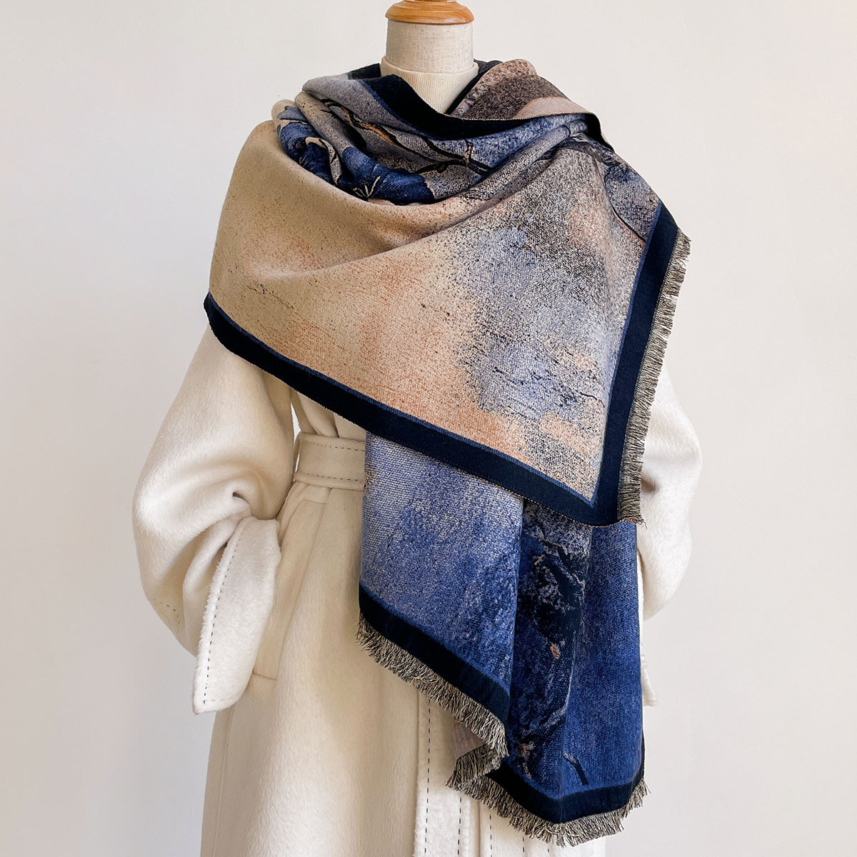Écharpe en imitation cachemire - Pashmina Wrap Large avis et prix