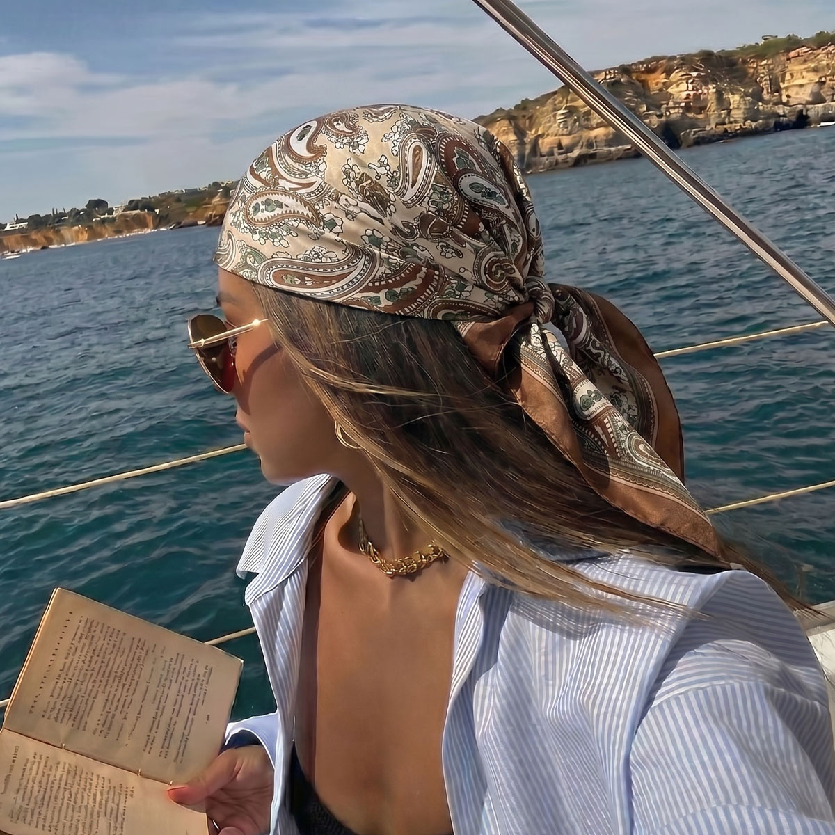 Nouveau design, foulard carré  - Scarf Silk Square avis et prix