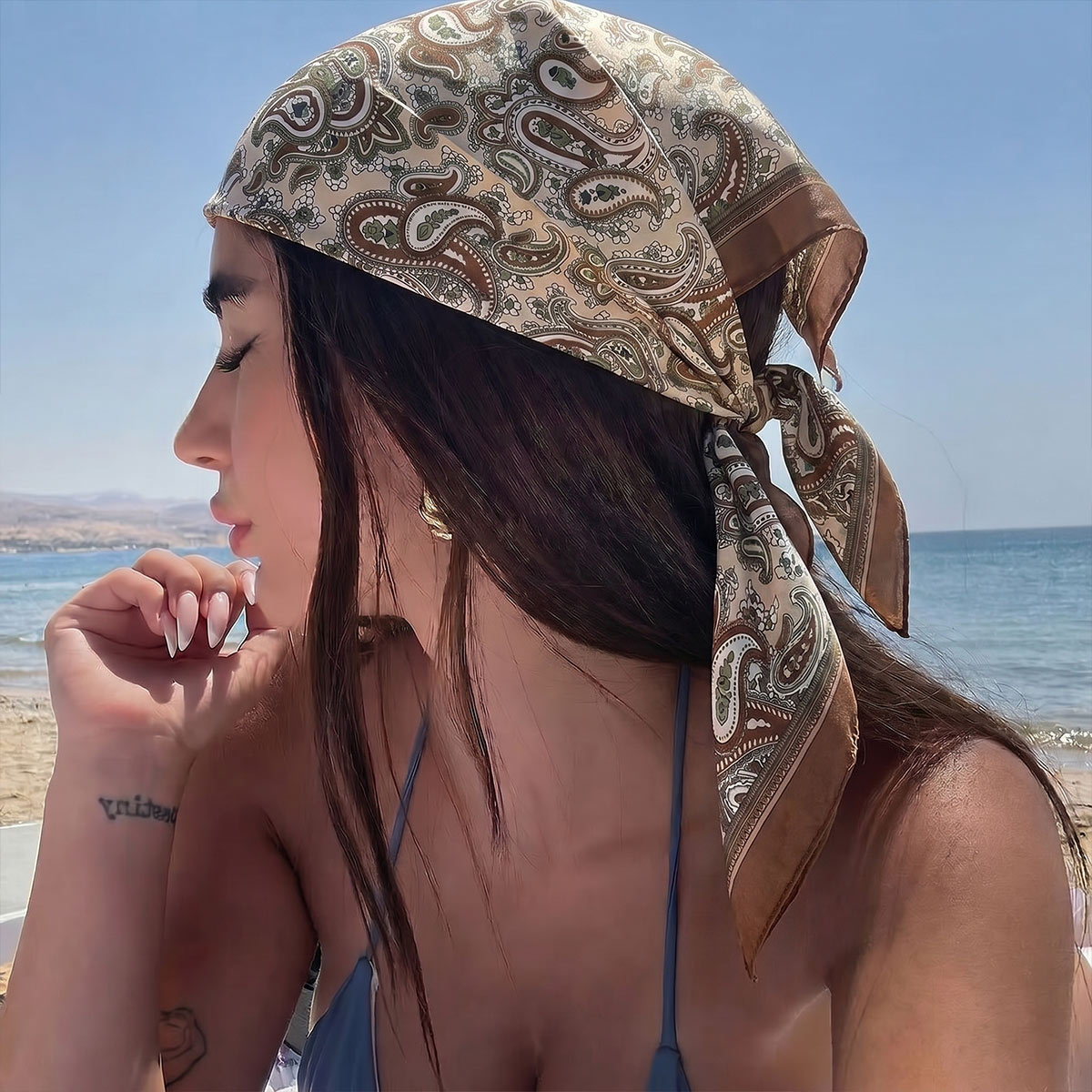 Nouveau design, foulard carré  - Scarf Silk Square avis et prix