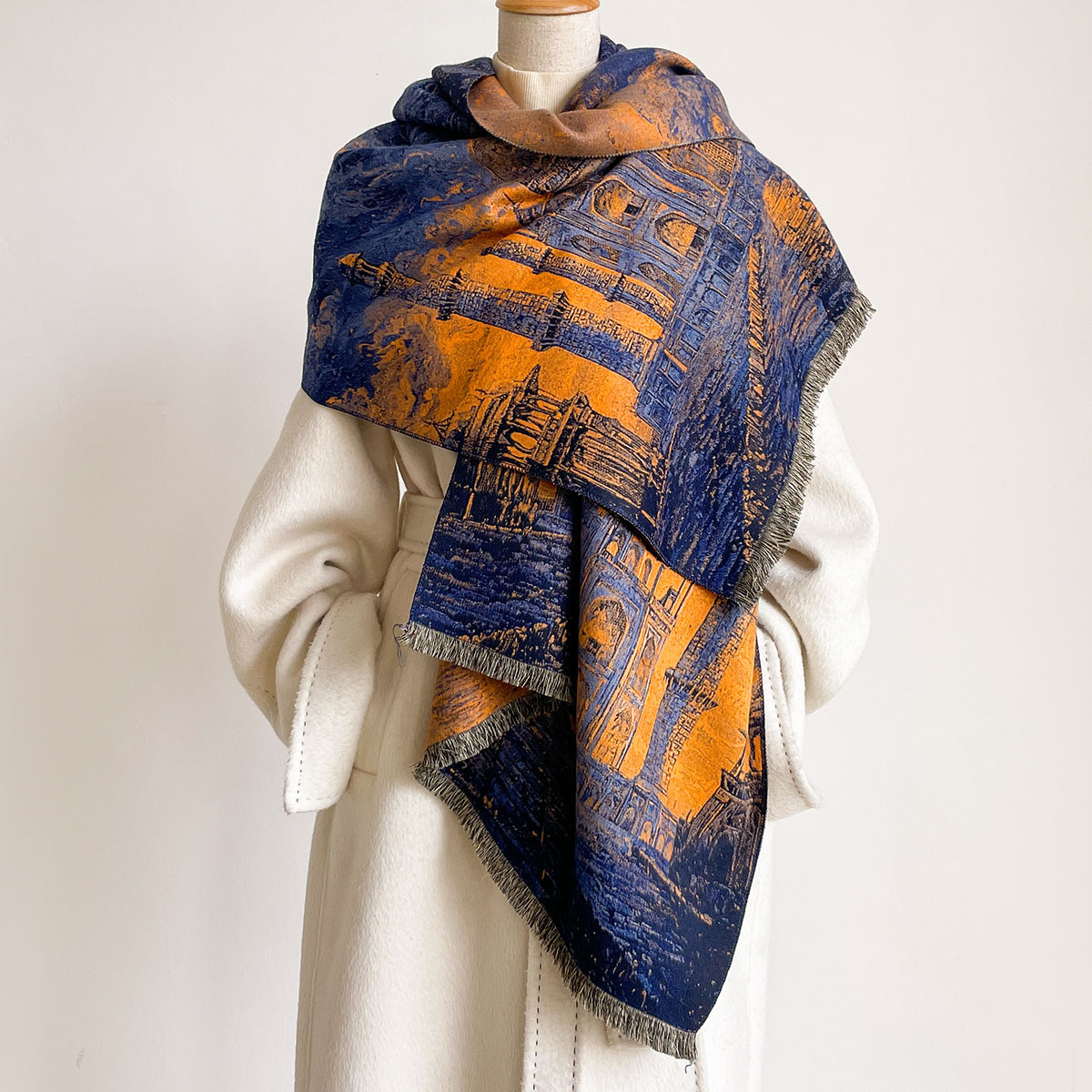 Écharpe en imitation cachemire - Pashmina Wrap Large avis et prix