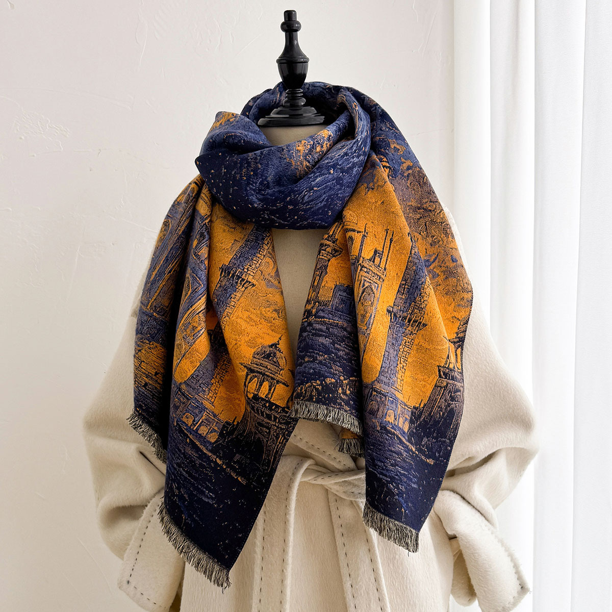 Écharpe en imitation cachemire - Pashmina Wrap Large avis et prix